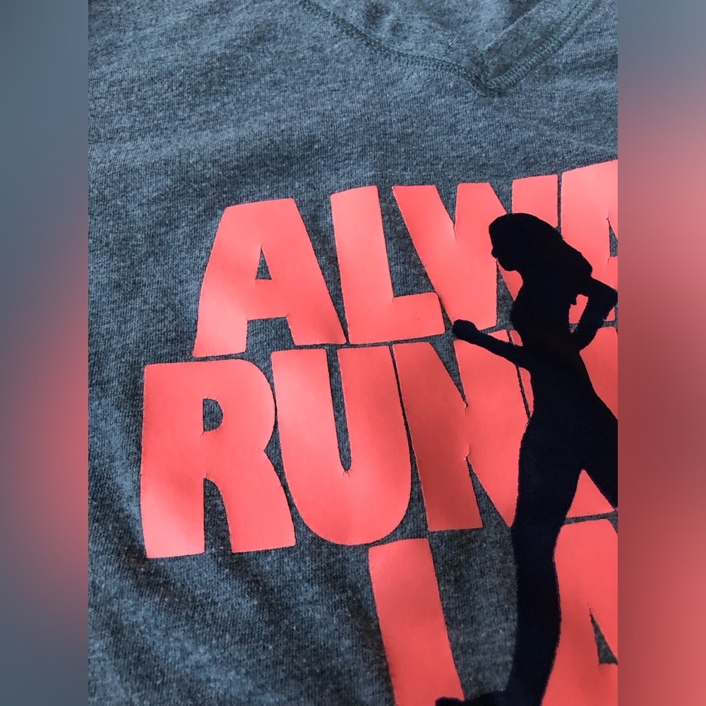Tek Gear Women’s S Heathered Gray Bodycon Short-Sleeved Athletic Running T-Shirt - Picture 3 of 9